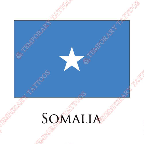 Somalia flag Customize Temporary Tattoos Stickers NO.1985